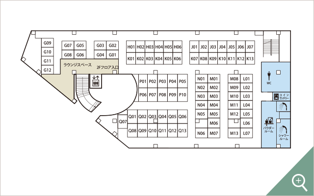 2F　ラウンジ・男性専用フロア